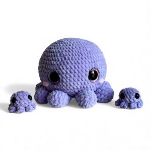 La famille Pieuvres Kawaii (Lilas)