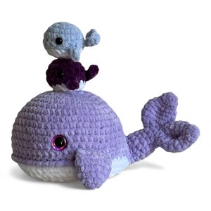 Babette - La baleine & ses bébés (Lilas)