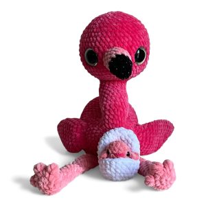 La famille Flamant Rose (Maman, Oeuf, Bébé)