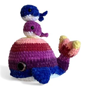 Babette - La baleine & ses bébés (Coucher de soleil)