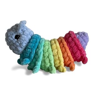 Camille - La petite chenille (tête bleue pâle)