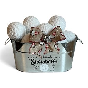 Grande Chaudière Vintage & 12 grosses boulles de neige